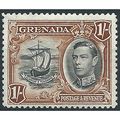Grenada 1938 SG160 1/- Black & Brown Mounted Mi...