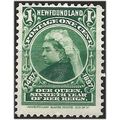 Newfoundland 1897 SG66 1c Green Mounted Mint . ..