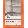MARLOW PUMPS 1955 Oil Well pump equipment vinta...