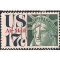 USA, Liberty Face, grey 1971, 17c