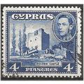 Cyprus 1951 SG156b 4pi Ultramarine Fine Used . ...