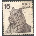 India 1974 - SG 730 - 15p brown - Tiger - used 3