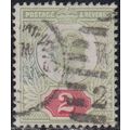 GB, 1902 2d yellow-green/carmine-red Edward VII...