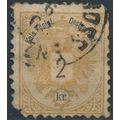 Coat of Arms: 2kr P10½ - Austria 1883 - Filler ...
