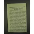 1903 Postum Food Coffee Ad - The Real Crank