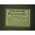 1902 Syracuse University Ad