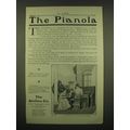 1902 The Aeolian Pianola Piano Ad - The Pianola
