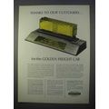 1966 New York Central Railroad Ad - Golden Freight Car