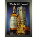 1980 Canadian Club Whisky Ad - 'Tis the C.C. Se...