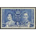 Leeward Islands 1937 Coronation 2½d Bright Blue...