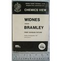 1977 programme Widnes v. Bramley, 1st Div.