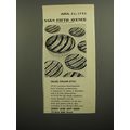 1952 Saks Fifth Avenue Earthenware Advertisemen...