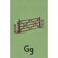 G Is For Garden Farm Gate Ladybird Old Book Alp...
