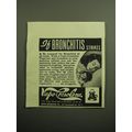 1949 Vapo-Cresolene Co. Ad - If Bronchitis Strikes