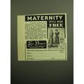 1949 Lane Bryant Maternity Clothes Advertisement