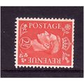 GREAT BRITAIN 1950 SG507a 2 1/2d PALE SCARLET W...