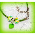 Summer Gift Braided Bracelet or Necklace Love H...