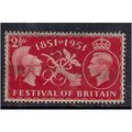 GB 1951 KGV1 2 1/2d Scarlet Festival Britain sg...