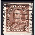 Canada Sg353 2c brown imperf x perf 8 fine used...