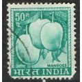 India 1965 Definitive Issue 50p Blue Green SG51...