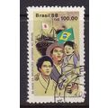 BRAZIL 1988 80th ANNIV JAPANESE IMMIGRATION USE...