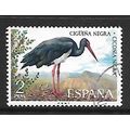 SPAIN 1973 SPANISH FAUNA BIRDS 2p BLACK STORK S...