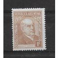 Argentina.SG645 1c D.F. Sarmiento (Brown).Mount...