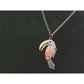 Blue Green Gold Toucan tropical bird long bill ...