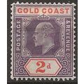 Gold Coast 1902 SG40 2d Dull Purple & Orange-Re...