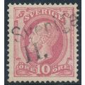 Sweden Facit 45b/Scott 45, 10ö rose Oscar II F-...