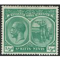 St. Kitts Nevis 1920 ½d Blue Green wmk Mult Cro...