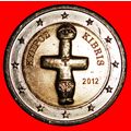 Ⰶ GREECE (2008-2024): CYPRUS ★ 2 EURO 2012 MINT...