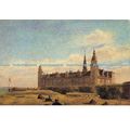 D025620 Constantin Hansen. Kronborg Slot. 1834....