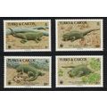 Turks and Caicos WWF Ground Iguana 4v 1986 MNH ...
