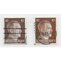 GERMANY 1941 HITLER HEAD 10Pf SHADE POSTMARK U-...