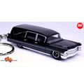 RARE KEYCHAIN BLACK CADILLAC FLEETWOOD HEARSE ✝...
