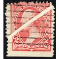 250, Used 2¢ Pre Printing Paper Fold Error - St...