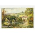 A912 Somerset MALMSMEAD BRIDGE Valentine "Art C...