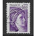 FRANCE 1977 1F.60 VIOLET SABINE SG2229 FINE USED