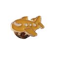 Yellow Airplane Pin Badge Butterfly Clip Cartoo...