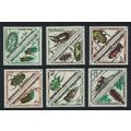 Central African Rep. Beetles Insects 12v Triang...