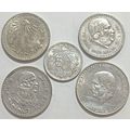 Mexico Vintage Silver Coinage Lot 1933-1943-194...