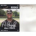 ALBERT PUJOLS 2004 ROOKIE AUTOGRAPHED MAPLE WOO...