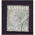 ST LUCIA 1891 SG 43 1/2d DULL GREEN FINE USED #1