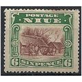 Niue 1920 SG42 6d Red-Brown & Green Mounted Min...