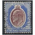 Malta 1903 SG41 2 1/2d Maroon & Blue Fine Used ...