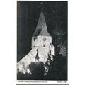 Burwash, E. Sussex - Church Tower, floodlit 194...
