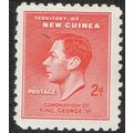 New Guinea 1937 Coronation 2d Scarlet SG208 MM