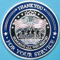 Military Veterans. Challenge Coin. Souvenir. Si...