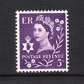 N. Ireland - 1958-67 - 3d Dp Lilac, One Centre ...